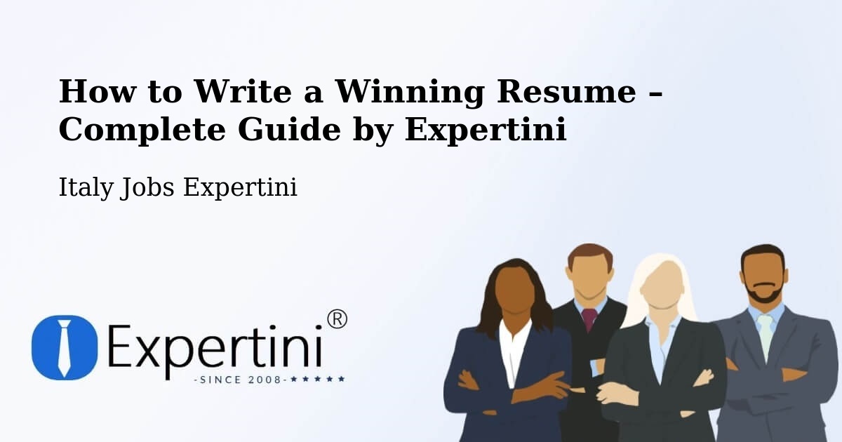 Resume Writing Guide for Job Seekers – Rieti - Rieti, Italy Jobs Expertini